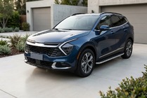 Kia Sportage 2021– Sidosteg Tayga Grey (2 st, aluminium) foto 1
