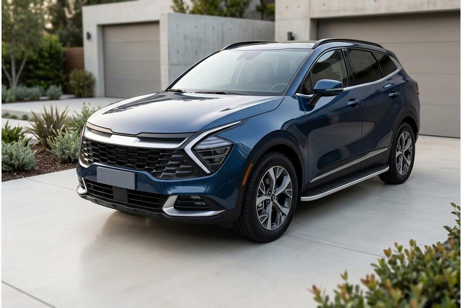 Kia Sportage 2021– Sidosteg Tayga Grey (2 st, aluminium) Image