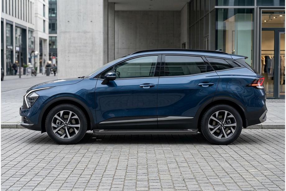 Kia Sportage 2021– Sidosteg Allmond Black (2 st, aluminium) Foto 1