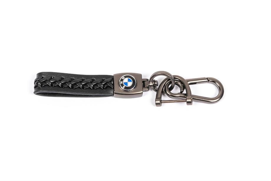 BMW Nyckelring i läder med BMW-logotyp Image