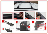 Fiat 500X 2014–2024 Låsbara lastbågar för original takrails Wingbar V3 (2 st) Grå foto 7
