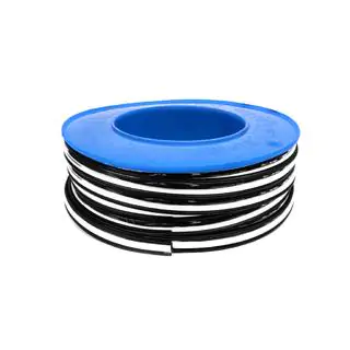 Svart dekorlist med kromlist per meter sal13 (1 meter, 16,5 mm) foto 3