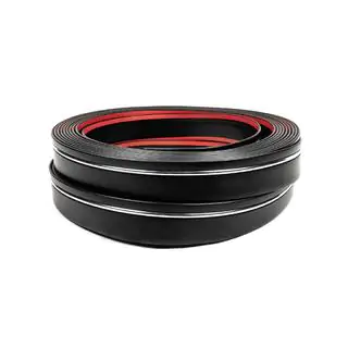 Svart dekorlist med kromlist per meter sal65 (1 meter, 59 mm) foto 3