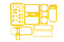 Volkswagen Polo 1994–2001 Instrumentpanelsinlägg 1999-2001 (gul färg) foto 1