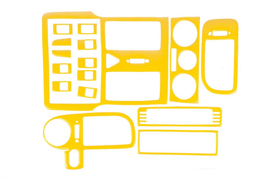 Volkswagen Polo 1994–2001 Instrumentpanelsinlägg 1999-2001 (gul färg) Image