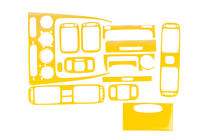 Toyota Corolla 1998–2002 Instrumentpanelinlägg 2000-2002 (gul färg) foto 1