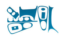 Ford Escort 1995–2000 Instrumentpanelsöverdrag (blå färg) foto 1