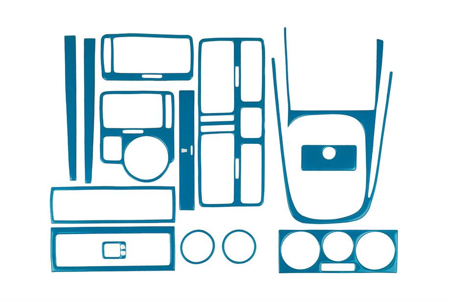 Volkswagen Bora 1998–2004 Instrumentpanelsöverdrag (blå färg) Image