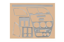 Peugeot 306 1993–2001 Instrumentpanelslister 1997-2001 (aluminium) foto 1
