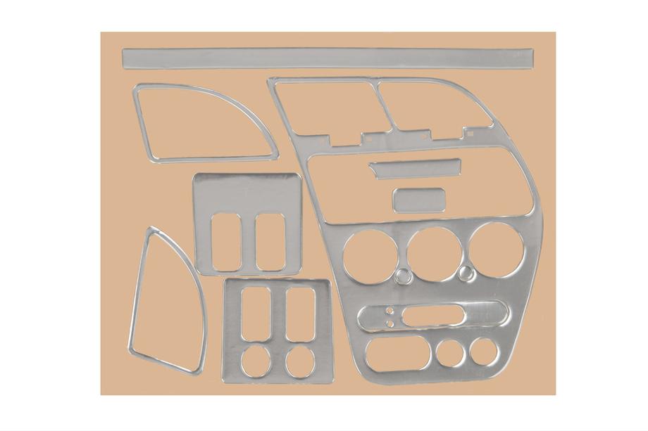 Peugeot 306 1993–2001 Instrumentpanelslister 1997-2001 (aluminium) Image