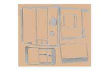 Toyota Corolla 1998–2002 Instrumentpanel lister 1998-2000 (aluminium) foto 1