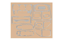 Hyundai Accent 2000–2006 Instrumentpanelister (aluminium) foto 1