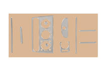 Opel Tigra 1994–2001 Instrumentpanelister (aluminium) foto 1