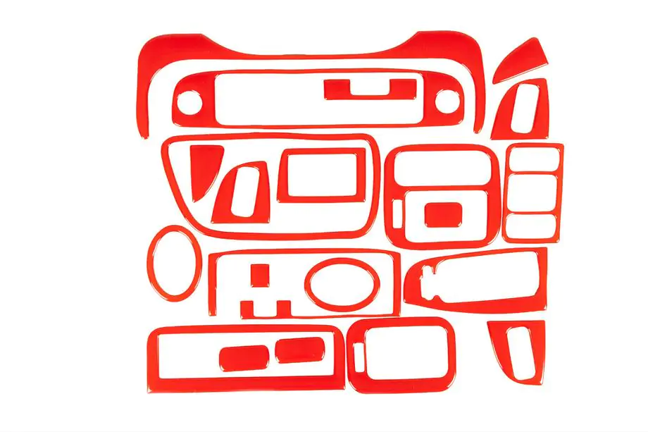 Honda Civic 1995–2001 Instrumentpanellister (röd) Image