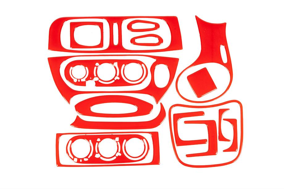 Renault Megane I 1996–2004 Instrumentpanelslister 1999-2003 (röd) Foto 1