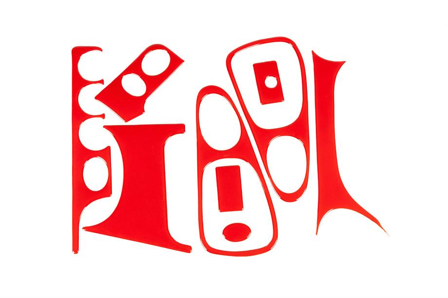 Ford Escort 1995–2000 Instrumentpanellister (röd) Image