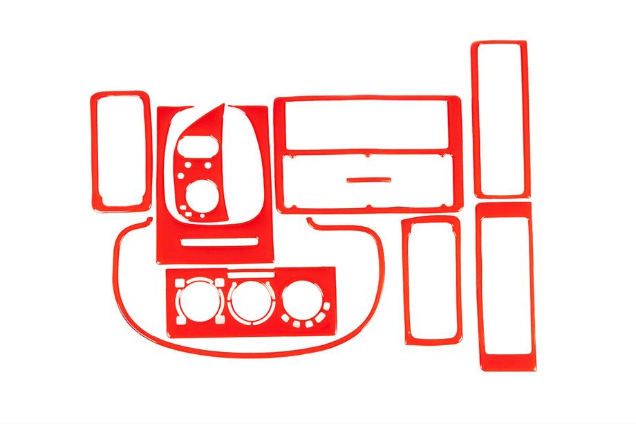 Volkswagen Polo 1994–2001 Instrumentpanelslister 1994-1999 (röd) Image
