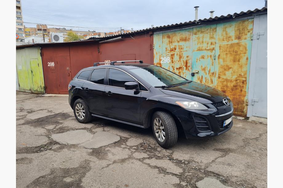 Mazda CX-7 2006–2012 Takräckesbågar för fasta monteringspunkter, låsbara Wingbar V3 (2 st.) Grå Image