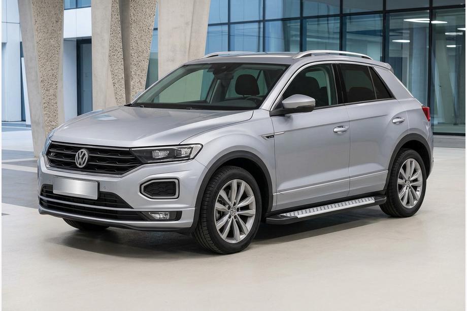Volkswagen T-Roc 2017–2025 Sidosteg Allmond Grey (2 st, aluminium) Image