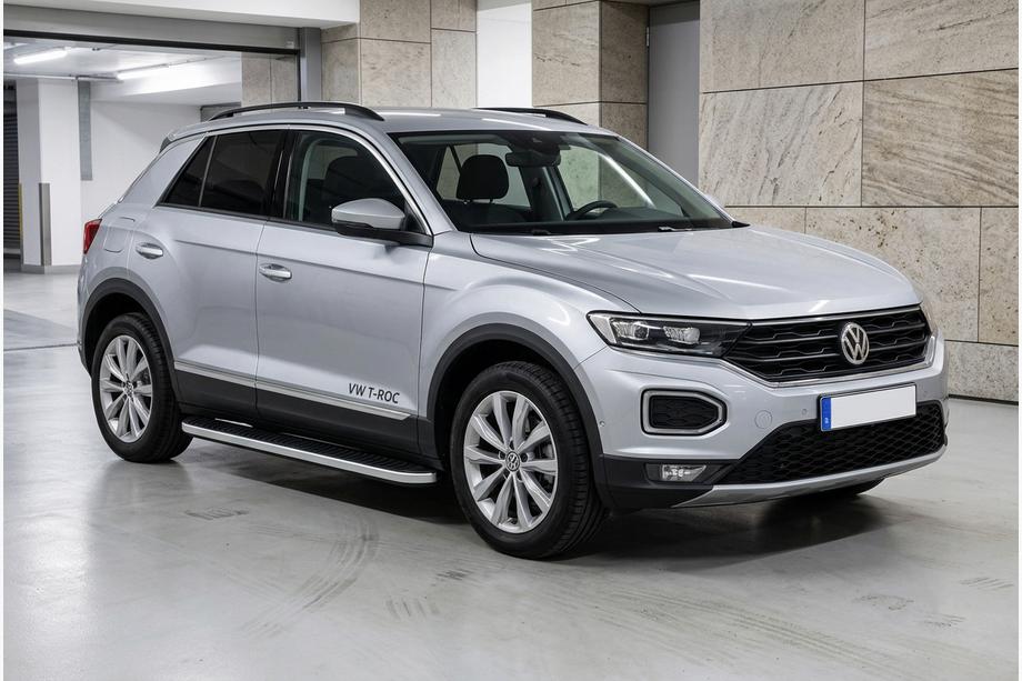 Volkswagen T-Roc 2017–2025 Sidosteg Tayga Grey (2 st, aluminium) Image