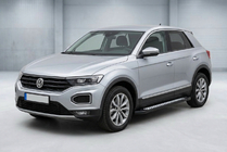 Volkswagen T-Roc 2017–2025 Sidosteg Vision New Black (2 st, aluminium) foto 1
