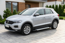 Volkswagen T-Roc 2017–2025 Sidosteg Vision New Grey (2 st, aluminium) foto 1