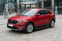 Volkswagen T-Roc 2017–2025 Sidosteg Maya Red (2 st, aluminium) foto 1