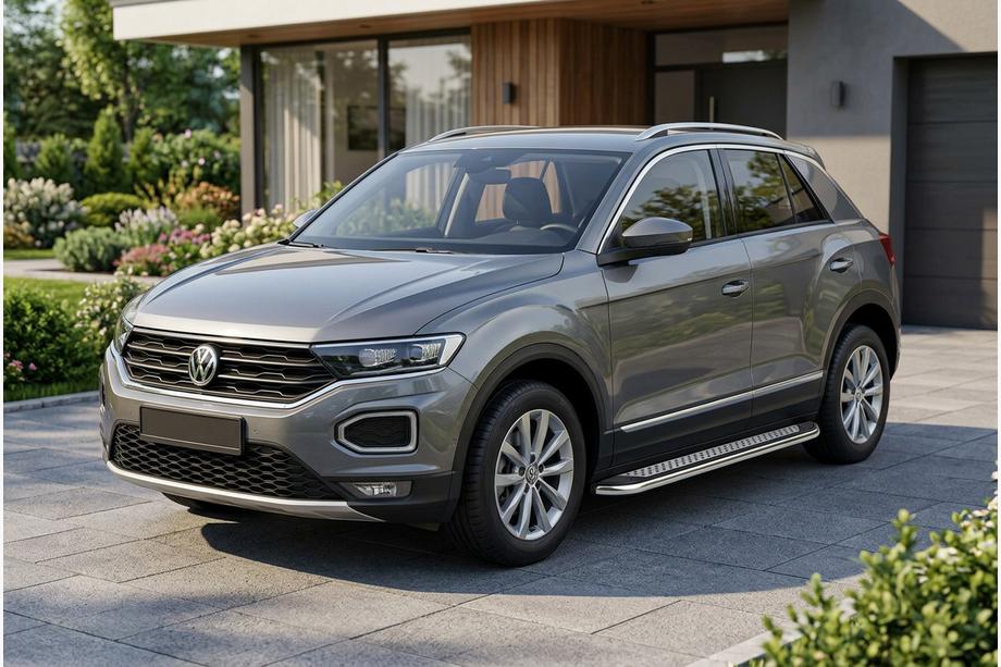 Volkswagen T-Roc 2017–2025 Sidosteg Maydos V2 (2 st, aluminium / rostfritt stål) Image