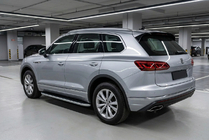 Volkswagen Touareg 2018– Sidosteg Tayga Grey (2 st, aluminium) foto 1