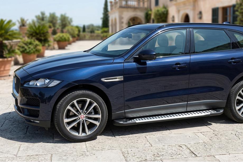 Jaguar F-PACE 2016– Sidosteg Line (2 st, aluminium) Image