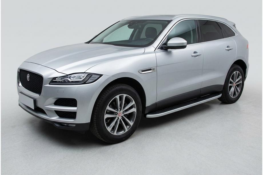 Jaguar F-PACE 2016– Sidosteg Tayga Grey (2 st, aluminium) Image