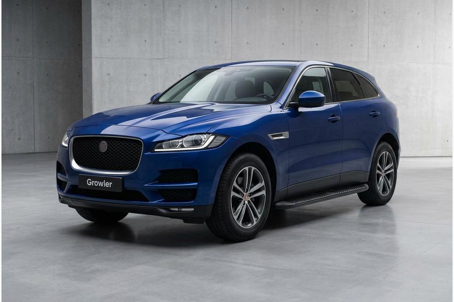 Jaguar F-PACE 2016– Sidosteg Tayga Black (2 st, aluminium) Image