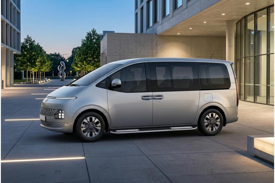 Hyundai Staria 2021– Sidosteg Tayga V2 (2 st, aluminium) Image
