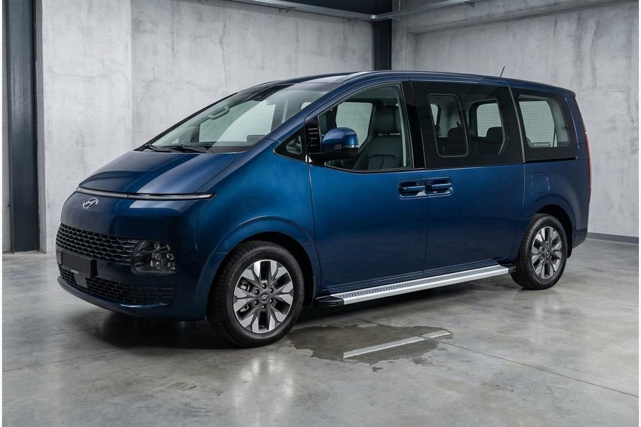 Hyundai Staria 2021– Sidosteg Maya V2 (2 st, aluminium) Image