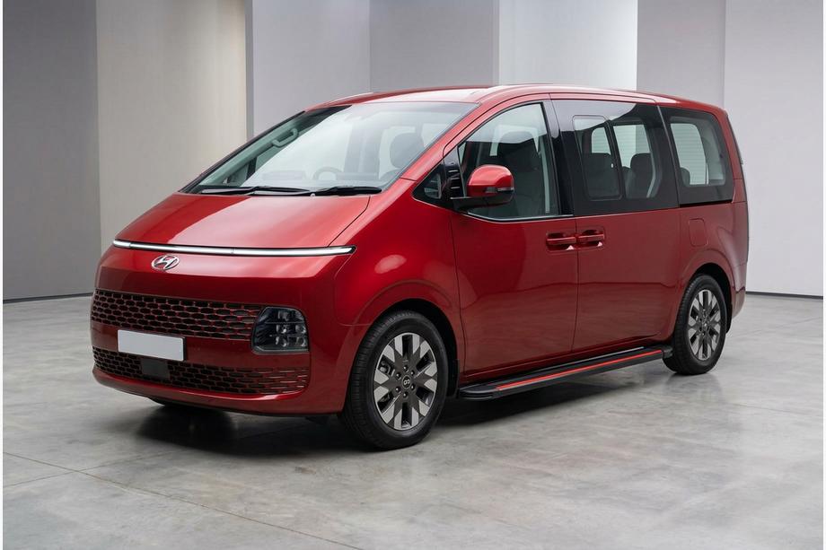 Hyundai Staria 2021– Sidosteg Maya Red (2 st, aluminium) Image
