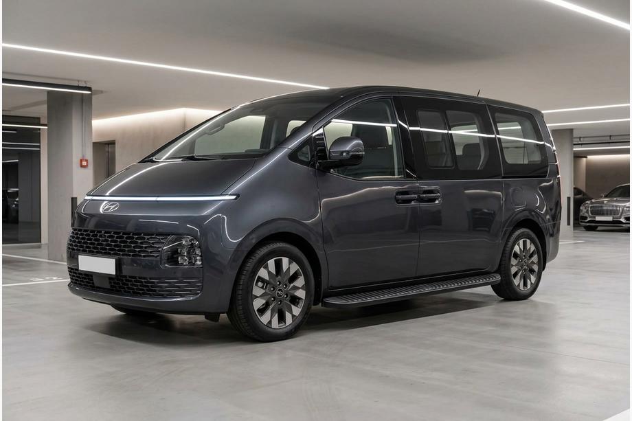 Hyundai Staria 2021– Sidosteg Tayga Black (2 st, aluminium) Image