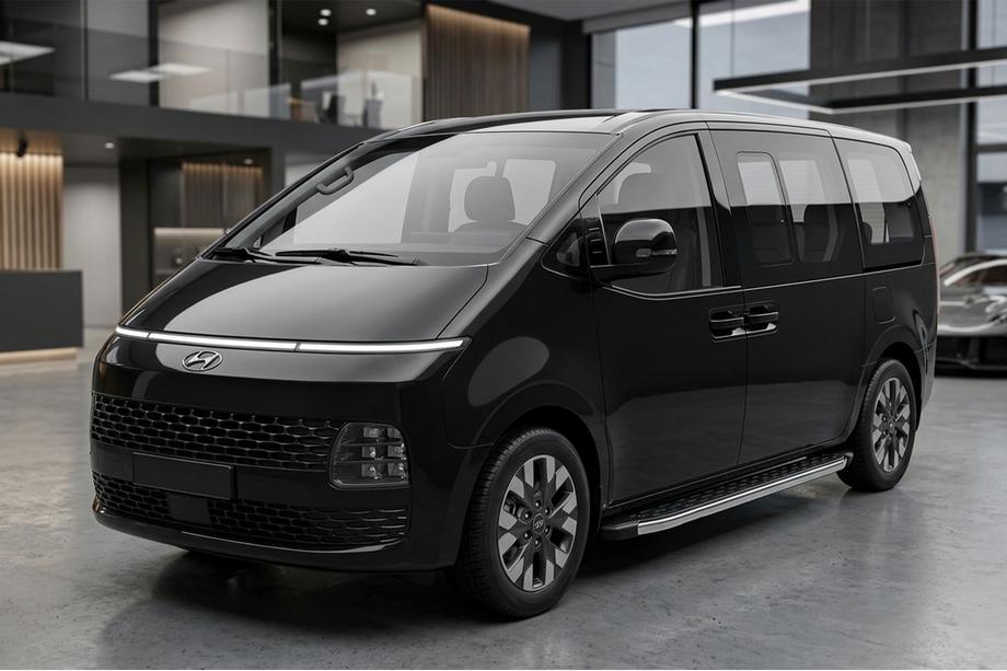 Hyundai Staria 2021– Sidosteg BlackLine (2 st, aluminium) Image