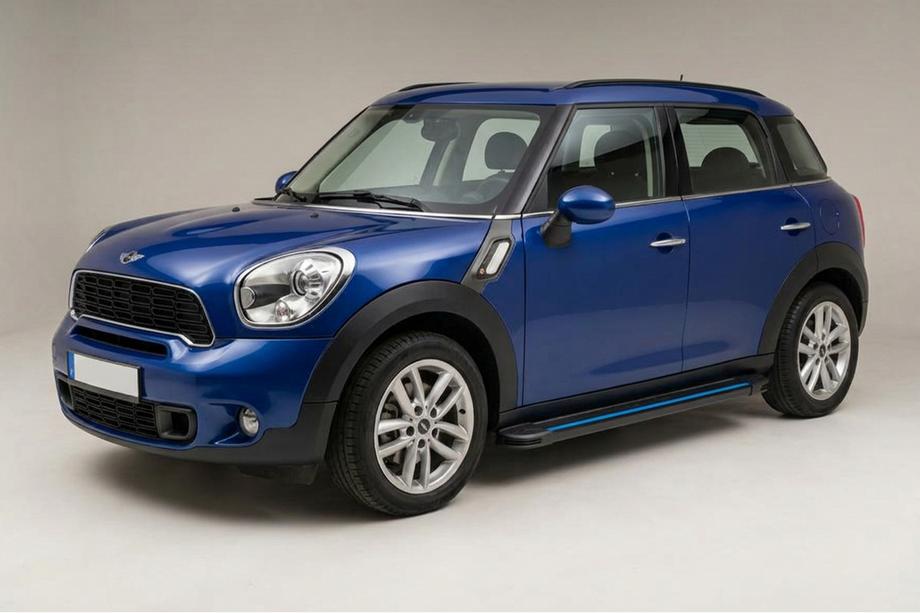 Mini Countryman R60 2010–2017 Sidosteg Maya Blue (2 st, aluminium) Image