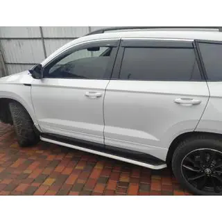 Sidosteg OEM V2 (2 st, aluminium) Skoda Karoq 2018– foto 2