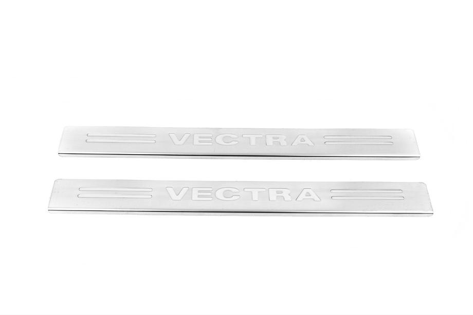 Opel Vectra B 1995–2002 Carmos tröskelskydd (2 st, rostfritt) Image