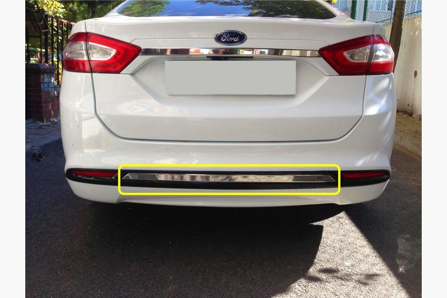 Ford Mondeo 2014–2022 Stötfångarkant bak (rostfritt stål) Image