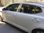 Kia Optima 2010–2016 Dörrstolpslister (6 st, rostfritt) foto 1