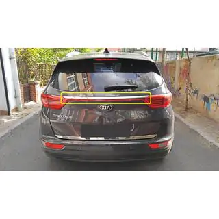 Kromlist ovanför registreringsskylt (2019-2021, rostfritt stål) Kia Sportage 2015–2021 foto 1