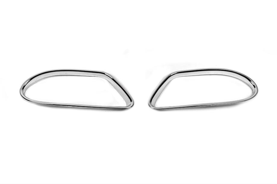 Mercedes ML W163 1997–2005 Kromade dimljusramar (2 st, plast) Image
