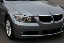 BMW 3-serie E90/E91 2005–2011 Strålkastaröverdrag (2 st, plast) foto 1
