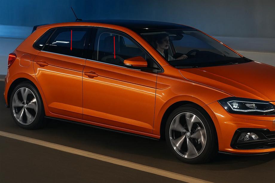 Volkswagen Polo 2017– Fönsterlister (4 st, rostfritt) Foto 1