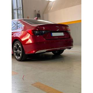 Bakre stötfångarskydd (Sedan, rostfritt stål) Honda Civic Sedan 2021– foto 2