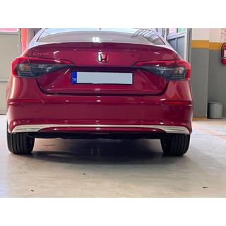 Bakre stötfångarskydd (Sedan, rostfritt stål) Honda Civic Sedan 2021– foto 1