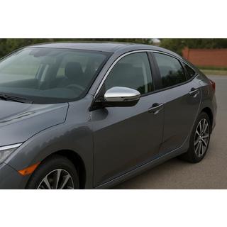 Spegelkåpor (2 st, rostfritt stål) Honda Civic Sedan 2021– foto 1
