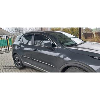 Vindavvisare med kromlist Niken (för SWB, 4 st) Kia Sportage 2021– foto 4
